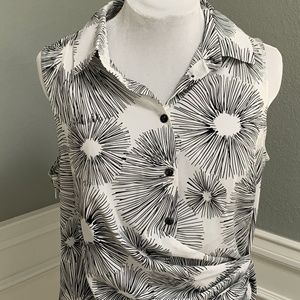 Cabi Faux Wrap-Style Sleeveless Blouse